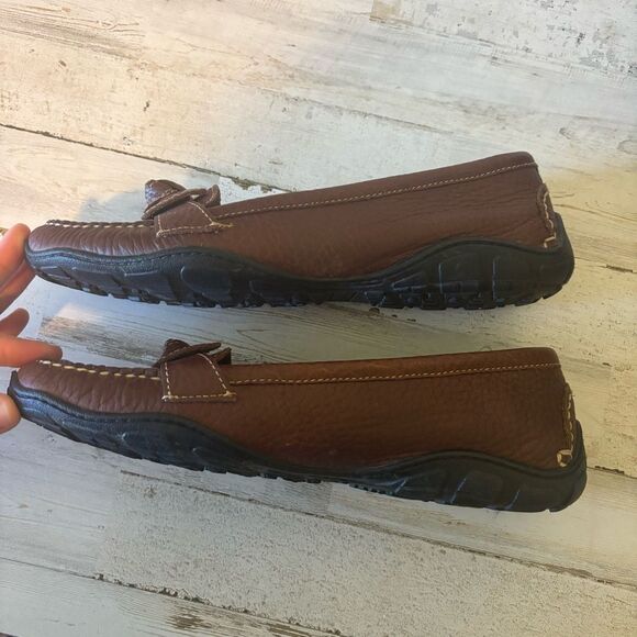 L.L. Bean Women’s Size 8 M Brown Leather Loafer Driving Moccasins Comfort Shoe - Picture 8 of 12